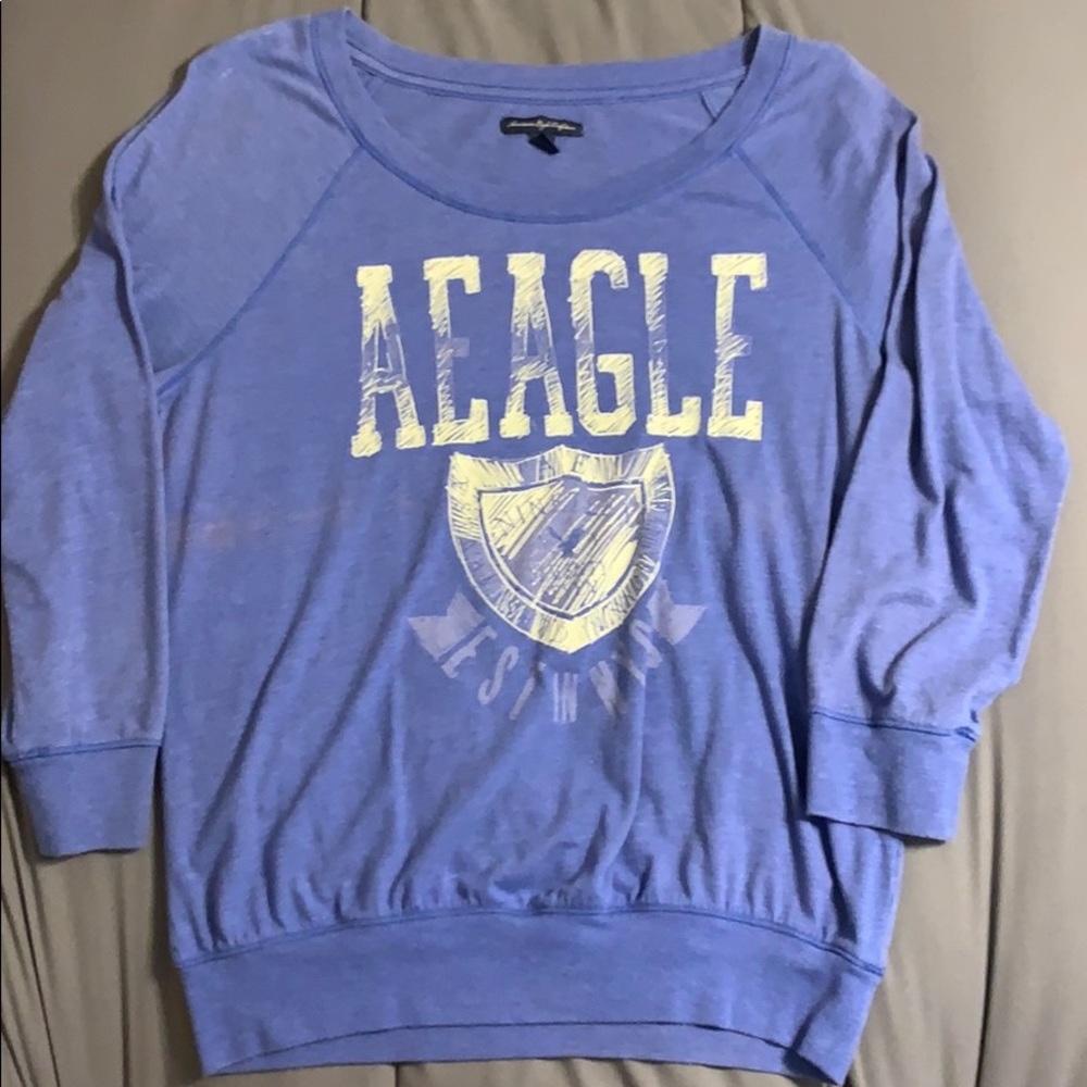 American Eagle 3/4 Length Sleeve T-shirt